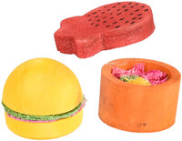 Speelgoed Bernie Aardbei &amp; Hamburger &amp; Pot Meerkleurig