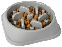 Eetpot Slow feeder Bobo Rond Grijs