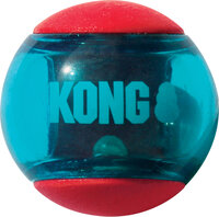 Kong Speelgoed Squeezz Bal Rood &amp; Blauw