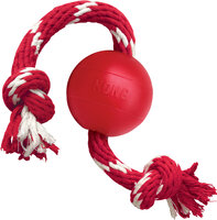 Kong Speelgoed Ball met touw Rood
