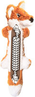 Kong Speelgoed Knots Scrunch Vos met touw Oranje