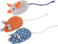Speelgoed Floera Muis Blauw &amp; Grijs &amp; Oranje