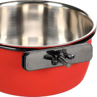 Eet- en drinkpot Avaro Rond Zwart &amp; Rood &amp; Zilver
