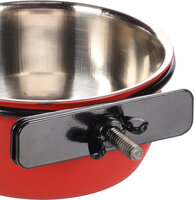 Eet- en drinkpot Avaro Rond Zwart &amp; Rood &amp; Zilver