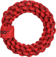 Speelgoed Vokas Ring &amp; Touw Geweven Rood