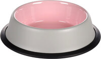 Eet- en drinkpot Nell Rond Lichtgrijs &amp; Roze