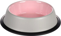 Eet- en drinkpot Nell Rond Lichtgrijs &amp; Roze