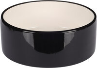 Eet- en drinkpot Rocky Rond Zwart &amp; Wit