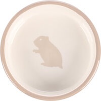 Eet- en drinkpot Hamster Muis Mylo Rond Beige &amp; Wit