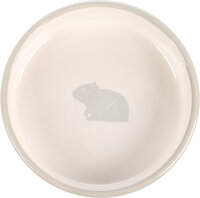 Eet- en drinkpot Cavia Mylo Rond Lichtgrijs &amp; Wit