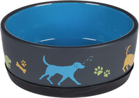 Eet- en drinkpot Cori Rond Donkergrijs &amp; Blauw