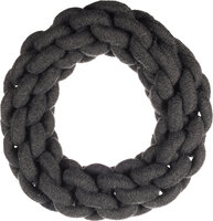 Speelgoed Ringo Ring &amp; Touw Geweven Donkergrijs