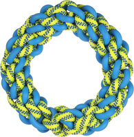Speelgoed Tofla Ring &amp; Touw Geweven Blauw &amp; Geel