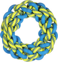 Speelgoed Tofla Ring &amp; Touw Geweven Blauw &amp; Geel