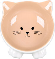 Eet- en drinkpot Puzi Taupe