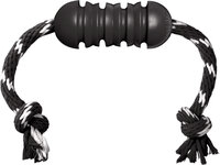 Kong Speelgoed Extreme met touw met bal Zwart