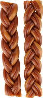 Snack Zero rawhide Gevlochten strip met kip 15cm 60gr / 2 st 120gr