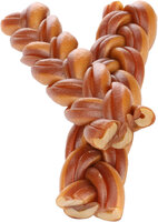 Snack Zero rawhide Gevlochten strip met kip 15cm 60gr / 2 st 120gr