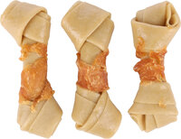 Snack Zero rawhide Geknoopt Been met kip 10cm 40gr / 3 st 120gr