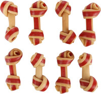 Snack Zero rawhide Geknoopt Been met kip &amp; met varken 6cm 18g / 8 st 144g