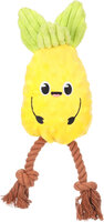 Speelgoed Bubto Ananas met touw Geel
