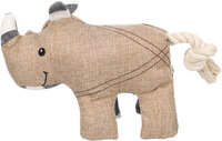 Speelgoed Wigri Neushoorn met touw Beige