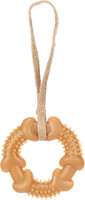 Speelgoed Guma Ring met touw Bruin