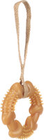 Speelgoed Guma Ring met touw Bruin