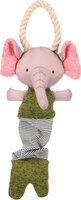 Speelgoed Puppy Britty Olifant met touw Groen
