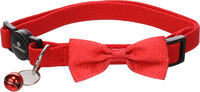 Halsband met strik Castor Rood