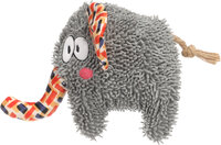 Speelgoed Saffia Olifant met touw Grijs