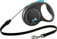 Flexi Rollijn Black Design Koord Zwart Blauw