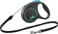 Flexi Rollijn Black Design Koord Zwart Blauw