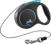 Flexi Rollijn Black Design Koord Zwart Blauw