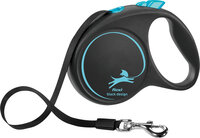 Flexi Rollijn Black Design Band Zwart Blauw