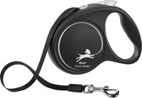 Flexi Rollijn Black Design Band Zwart Zilver
