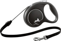 Flexi Rollijn Black Design Koord Zwart Zilver