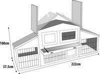 Konijnenhok Villa Scandic Grijs