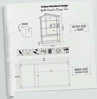 Voli&egrave;re Chirpy Court zwart/bruin