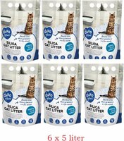 Duvo+ Premium Silica Kattenbakvulling 6 x 5 Liter