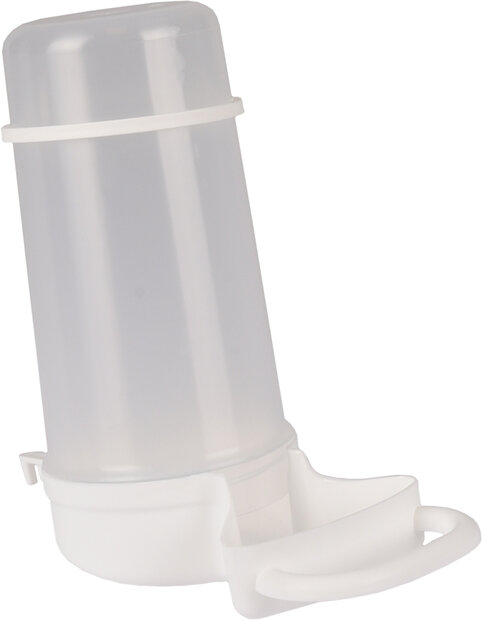 Drink- en voederfontein met opstap &amp; Gini Wit