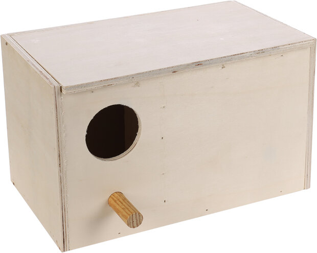 Broednest Horizontaal Agaporniden - Hout