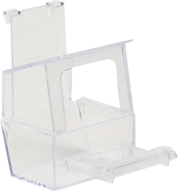 Zaad- en waterbakje met opstap Elfi Transparant