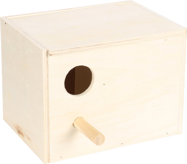 Broednest Horizontaal Parkieten - Hout