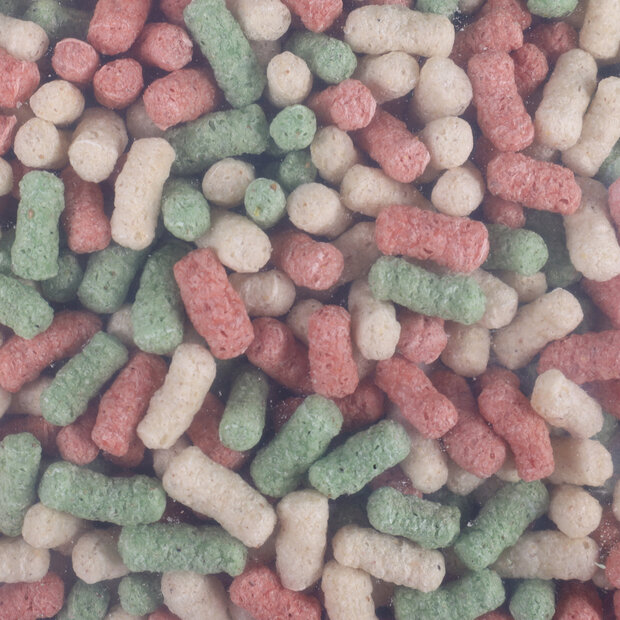 Vijvervoer Beige Groen Rood