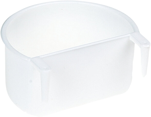 Zaad- en waterbakje Ziff Halfrond Wit