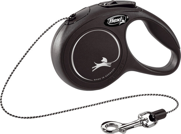 Flexi Rollijn New Classic Koord Zwart