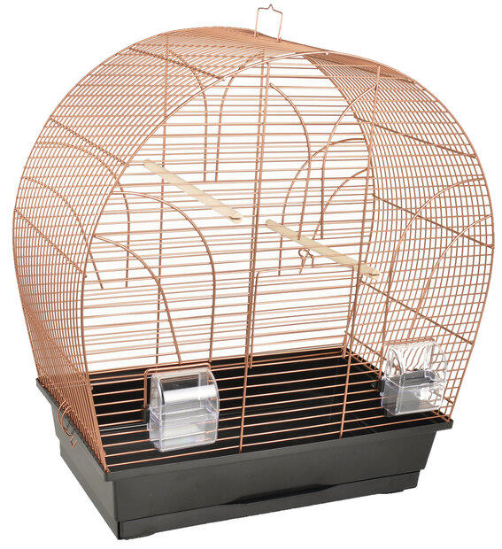 Parkietenkooi Saga Koper Zwart