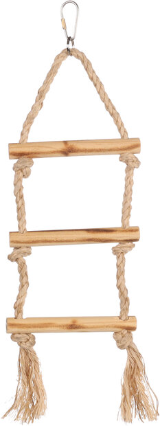 Parkietenspeelgoed BBQ Ladder Touw Lichtbruin