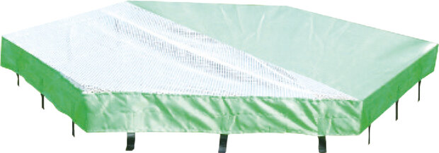 Schaduwnet Hexagon Groen